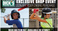 Dick's Discount Weekend March 10-12